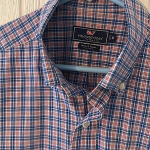 Vineyard Vines whale shirt button down medium